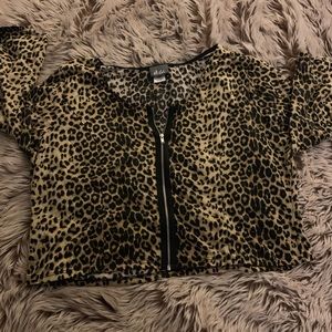 Leopard Print Crop Top